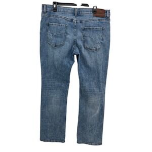 Seeded & Sewn Isaac Regular Bootcut Jeans Mens 36W 32L Light Wash Denim
